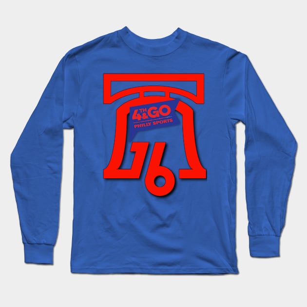 4th and Go Sixers Long Sleeve T-Shirt by 4thandgo